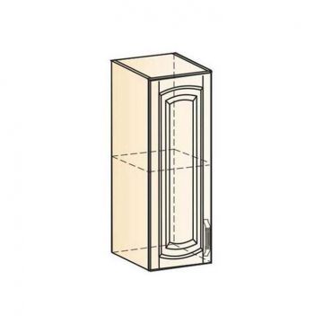 Шкаф навесной "Бергамо" L200 H720 (1 дв. гл.) (эмаль)-фото