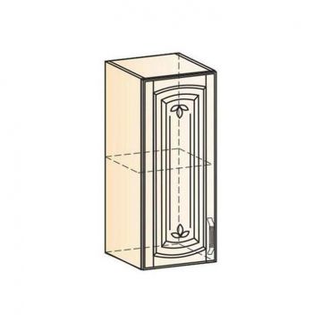 Шкаф навесной "Бергамо" L300 H720 (1 дв. гл.) (эмаль)-фото