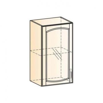 Шкаф навесной "Бергамо" L400 H720 (1 дв. рам.) (эмаль)-фото
