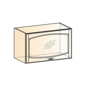 Шкаф навесной "Бергамо" L600 H360 (1 дв. рам.) (эмаль)-фото