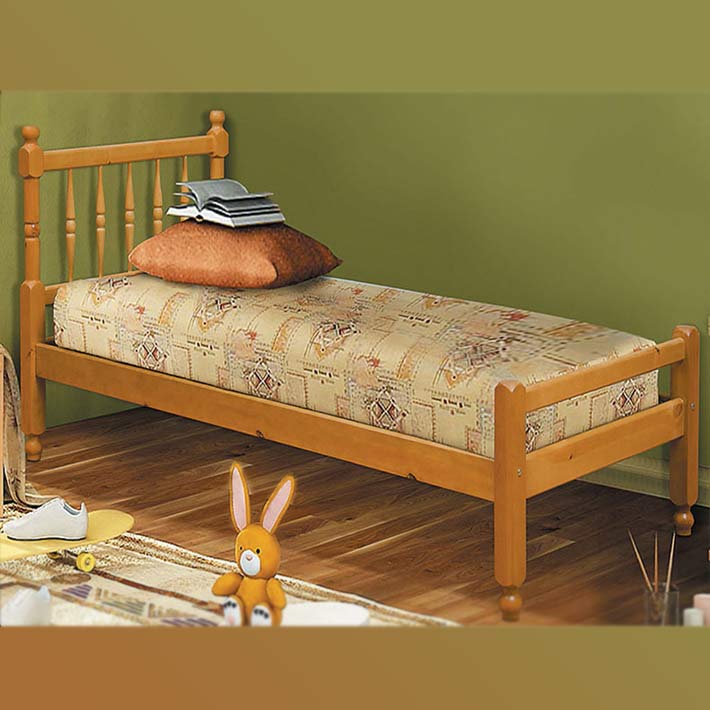 Кровать "Фант-10" с фигурными спинками из массива