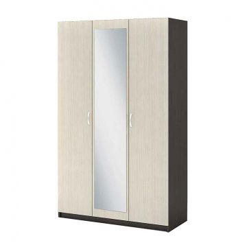 Шкаф распашной "Бася" трехдверный с зеркалом ШК 553-фото